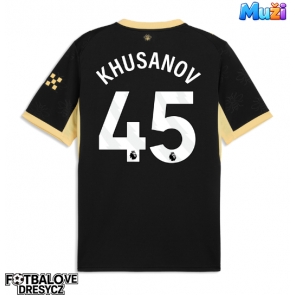 Manchester City Abdukodir Khusanov #45 Venkovní Dres 2026-27 Krátký Rukáv Manchester City Abdukodir Khusanov #45 Venkovní Dres 2026-27 Krátký Rukáv